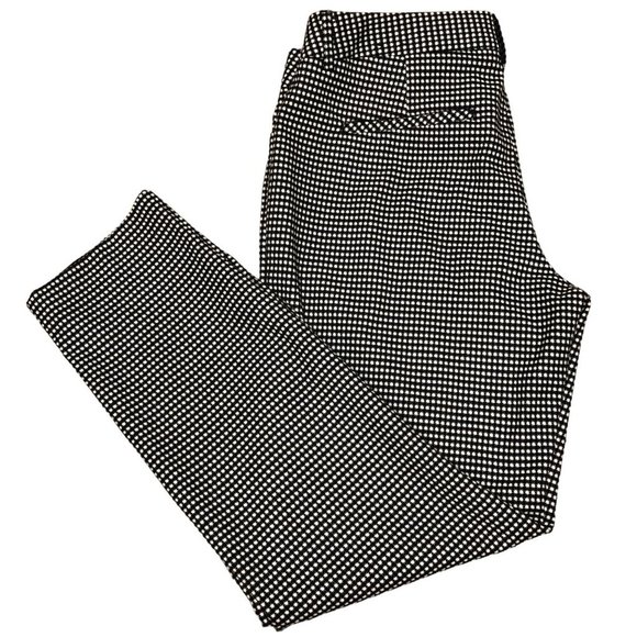EXPRESS EDITOR BLACK & WHITE PANTS 8 R - Picture 4 of 5